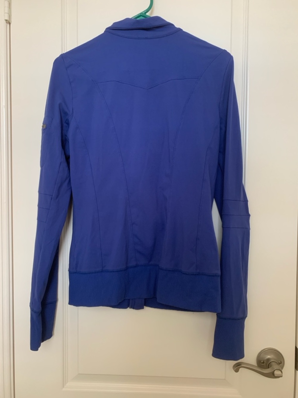 EUC Alo Yoga Blue Full Zip Performance Track Jacket - Size S/M - Picture 9 of 16